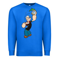 True Royal Popeye Spinach Retro Mens Funny Premium Sweatshirt - artisFamous