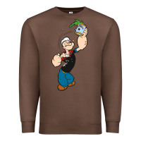 Chestnut Popeye Spinach Retro Mens Funny Premium Sweatshirt - artisFamous