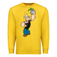 Lemon Popeye Spinach Retro Mens Funny Premium Sweatshirt - artisFamous