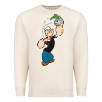 Sandshell Popeye Spinach Retro Mens Funny Premium Sweatshirt - artisFamous