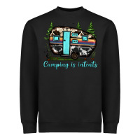 Black camping is intents Heavyweight Sweatshirt - JahusDesignShop
