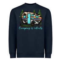 Navy camping is intents Heavyweight Sweatshirt - JahusDesignShop