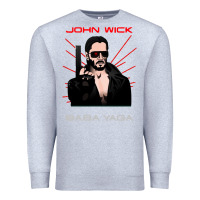 Heather Grey the baba yaga Premium Sweatshirt - artisFamous