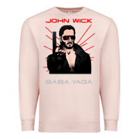 Pale Pink the baba yaga Premium Sweatshirt - artisFamous