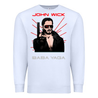 White the baba yaga Premium Sweatshirt - artisFamous
