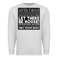 Dove Grey Let there be house music Premium Sweatshirt - artisFamous