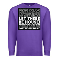 Purple Let there be house music Premium Sweatshirt - artisFamous