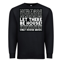 Black Let there be house music Premium Sweatshirt - artisFamous