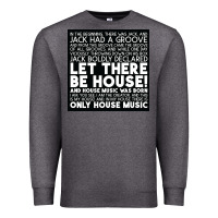 Charcoal Heather Let there be house music Premium Sweatshirt - artisFamous