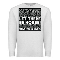 Oatmeal Heather Let there be house music Premium Sweatshirt - artisFamous