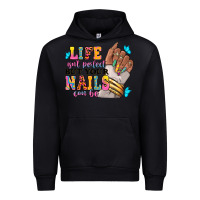 Black Life isn't perfect but your nails can be Urban Hoodie - RanaPortraitStore