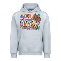 Heather Grey Life isn't perfect but your nails can be Urban Hoodie - RanaPortraitStore