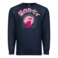 Navy kirby kanji classic Premium Sweatshirt - artisFamous