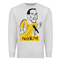 Dove Grey norm macdonald cartoon Premium Sweatshirt - artisFamous
