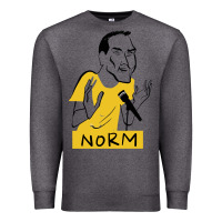 Charcoal Heather norm macdonald cartoon Premium Sweatshirt - artisFamous