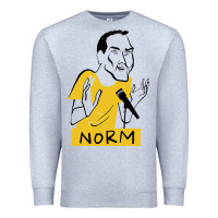 Heather Grey norm macdonald cartoon Premium Sweatshirt - artisFamous