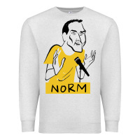 Oatmeal Heather norm macdonald cartoon Premium Sweatshirt - artisFamous