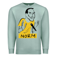 Seafoam norm macdonald cartoon Premium Sweatshirt - artisFamous