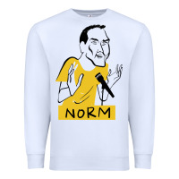 White norm macdonald cartoon Premium Sweatshirt - artisFamous