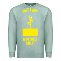 Seafoam just a boy who loves ballet Premium Sweatshirt - artisFamous