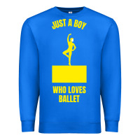 True Royal just a boy who loves ballet Premium Sweatshirt - artisFamous