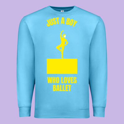 Just A Boy Who Loves Ballet Premium Sweatshirt Designed By Artisfamous