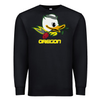 Black throwback oregon Premium Sweatshirt - artisFamous