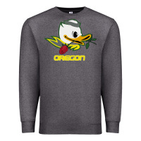 Charcoal Heather throwback oregon Premium Sweatshirt - artisFamous