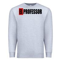 Heather Grey professor money el profesor Premium Sweatshirt - artisFamous