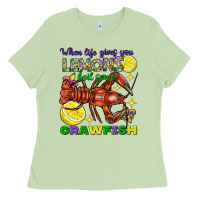 Matcha when life gives you lemons boil some crawfish mard Ladies Tee - FaDigitalArtStudio