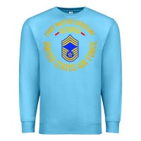 Ocean Blue chief master sergeant retired Premium Sweatshirt - artisFamous
