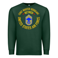 Sports Green chief master sergeant retired Premium Sweatshirt - artisFamous