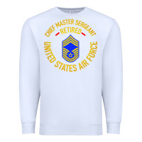 White chief master sergeant retired Premium Sweatshirt - artisFamous