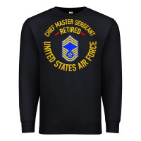 Black chief master sergeant retired Premium Sweatshirt - artisFamous
