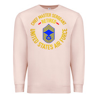 Pale Pink chief master sergeant retired Premium Sweatshirt - artisFamous