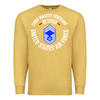 Antique Gold chief master sergeant retired Premium Sweatshirt - artisFamous
