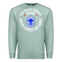 Seafoam chief master sergeant retired Premium Sweatshirt - artisFamous