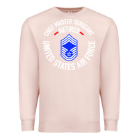 Pale Pink chief master sergeant retired Premium Sweatshirt - artisFamous