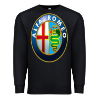 Black alfa racing big merch Premium Sweatshirt - artisFamous
