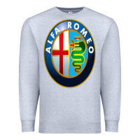 Heather Grey alfa racing big merch Premium Sweatshirt - artisFamous