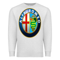 Oatmeal Heather alfa racing big merch Premium Sweatshirt - artisFamous