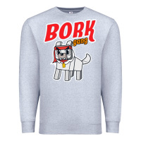 Heather Grey bork  gang Premium Sweatshirt - artisFamous