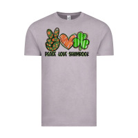 Vintage Zinc peace love shamrock Vintage Tee - FaDigitalArtStudio