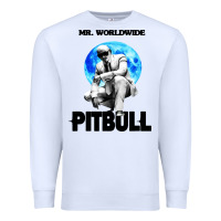 White merch mr worldwide pit bull Premium Sweatshirt - artisFamous