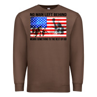 Chestnut no man left behind means something to the rest of us Premium Sweatshirt - artisFamous