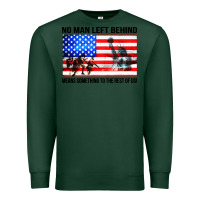 Sports Green no man left behind means something to the rest of us Premium Sweatshirt - artisFamous