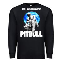 Black merch mr worldwide pit bull Premium Sweatshirt - artisFamous
