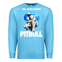 Ocean Blue merch mr worldwide pit bull Premium Sweatshirt - artisFamous