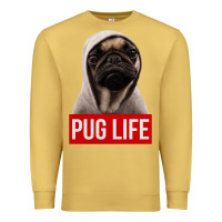 Antique Gold pug life Premium Sweatshirt - artisFamous