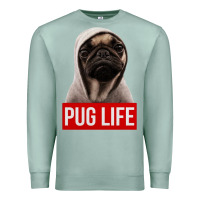 Seafoam pug life Premium Sweatshirt - artisFamous